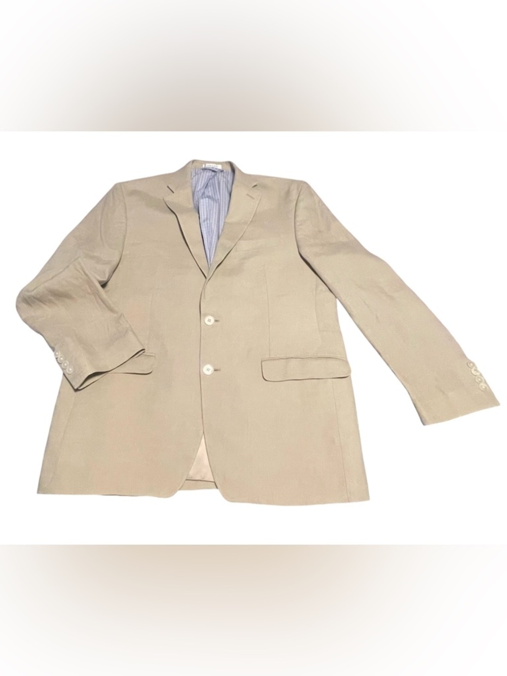 Lauren Ralph Lauren Linen Two-Button Sport Coat Blazer Suit Jacket Classic 42R
